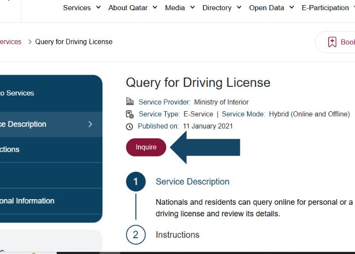 Qatar Driving License Check Online