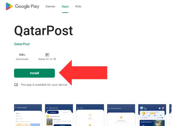 Qatar Post Mobile App